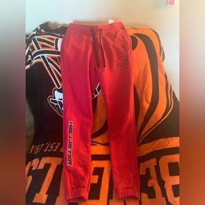 Hollister sweatpants; XS; red, black,& white; never worn